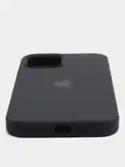 Черный чехол iPhone 12 / 12 Pro с закрытым низом Silicone case