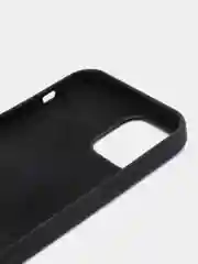 Черный чехол iPhone 12 / 12 Pro с закрытым низом Silicone case