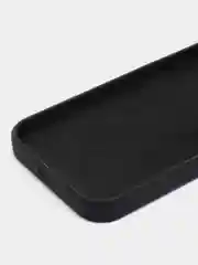 Черный чехол iPhone 12 / 12 Pro с закрытым низом Silicone case