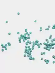Бирюзовый бисер стеклянный для плетения, цветной