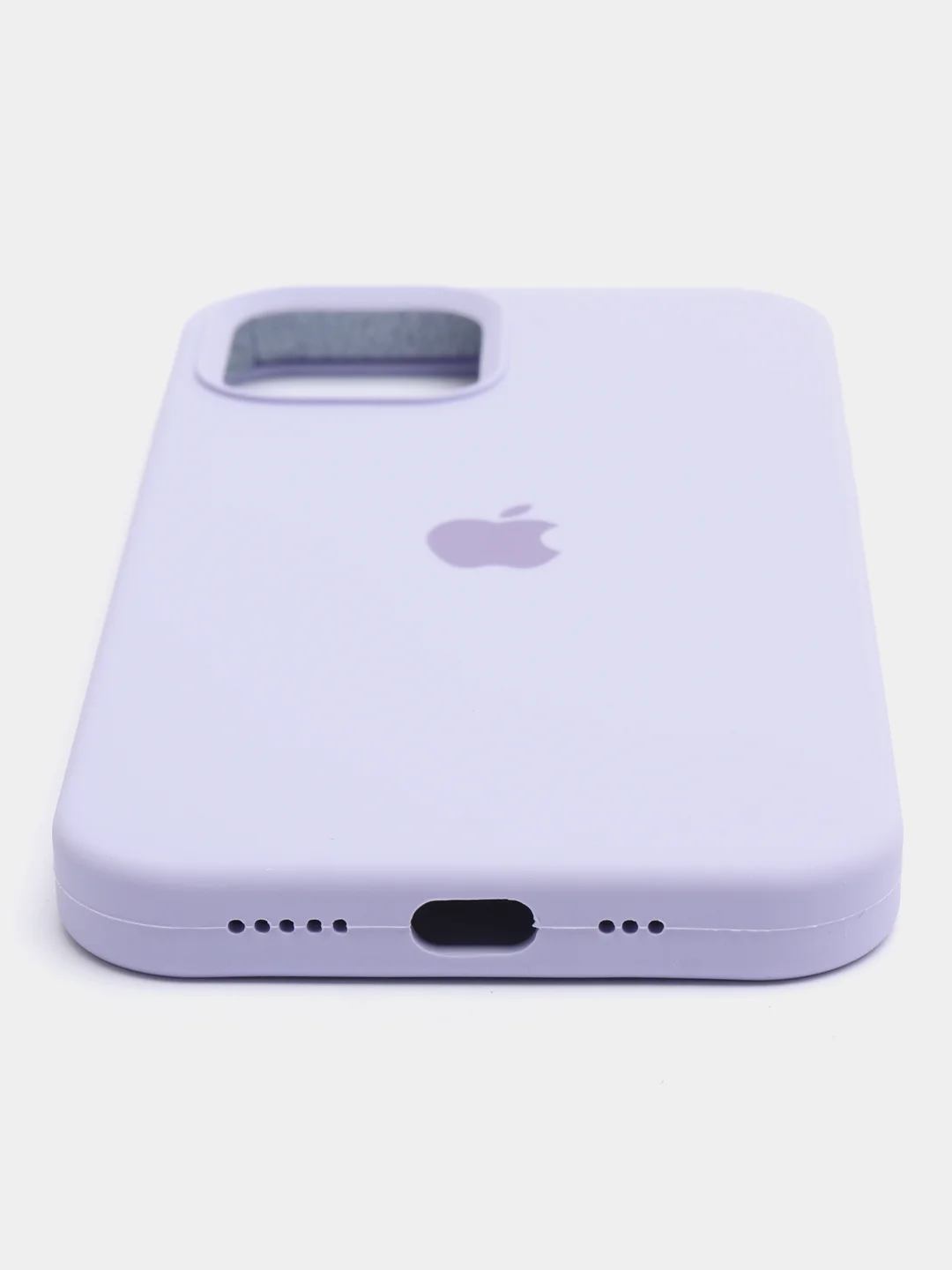 Лавандовый чехол iPhone 12 / 12 Pro с закрытым низом Silicone case