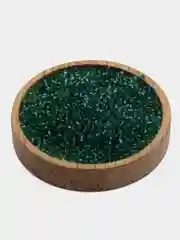 Зеленый бисер стеклянный для плетения, цветной