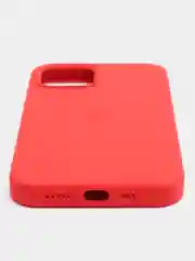 Красный чехол iPhone 12 / 12 Pro с закрытым низом Silicone case