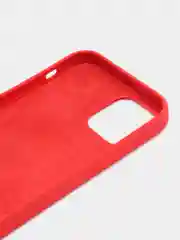 Красный чехол iPhone 12 / 12 Pro с закрытым низом Silicone case