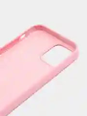 Розовый чехол iPhone 12 / 12 Pro с закрытым низом Silicone case