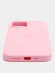 Розовый чехол iPhone 12 / 12 Pro с закрытым низом Silicone case
