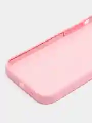 Розовый чехол iPhone 12 / 12 Pro с закрытым низом Silicone case