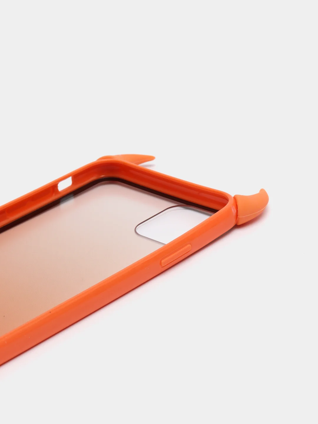 Оранжевый чехол для iPhone 11 Pro Max, с рожками, 6 цветов