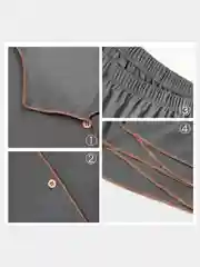 Серый пижама женская рубашка и шорты