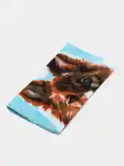 Синий кухонное полотенце с собакой, 34х76 из 100% хлопка