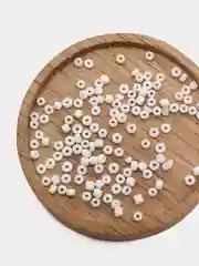 Белый бисер стеклянный для плетения, цветной