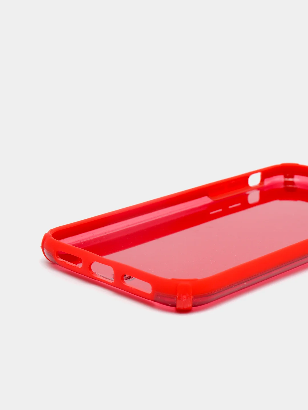 Красный чехол для iPhone 7/8/ SE 2020/7+/8+/XR/X/XS/11/11PRO/12 PRO/12 PRO MAX с блестками