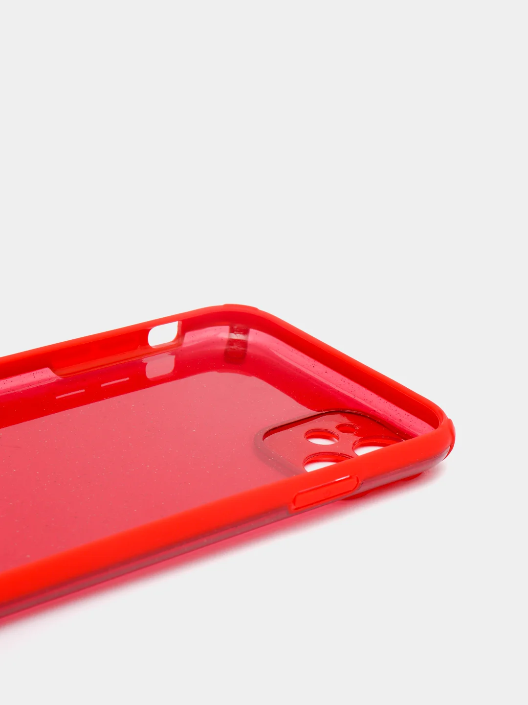 Красный чехол для iPhone 7/8/ SE 2020/7+/8+/XR/X/XS/11/11PRO/12 PRO/12 PRO MAX с блестками