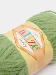 Лесной зеленый пряжа Alize Softy, 50 г 115 м, 100% полиэстер