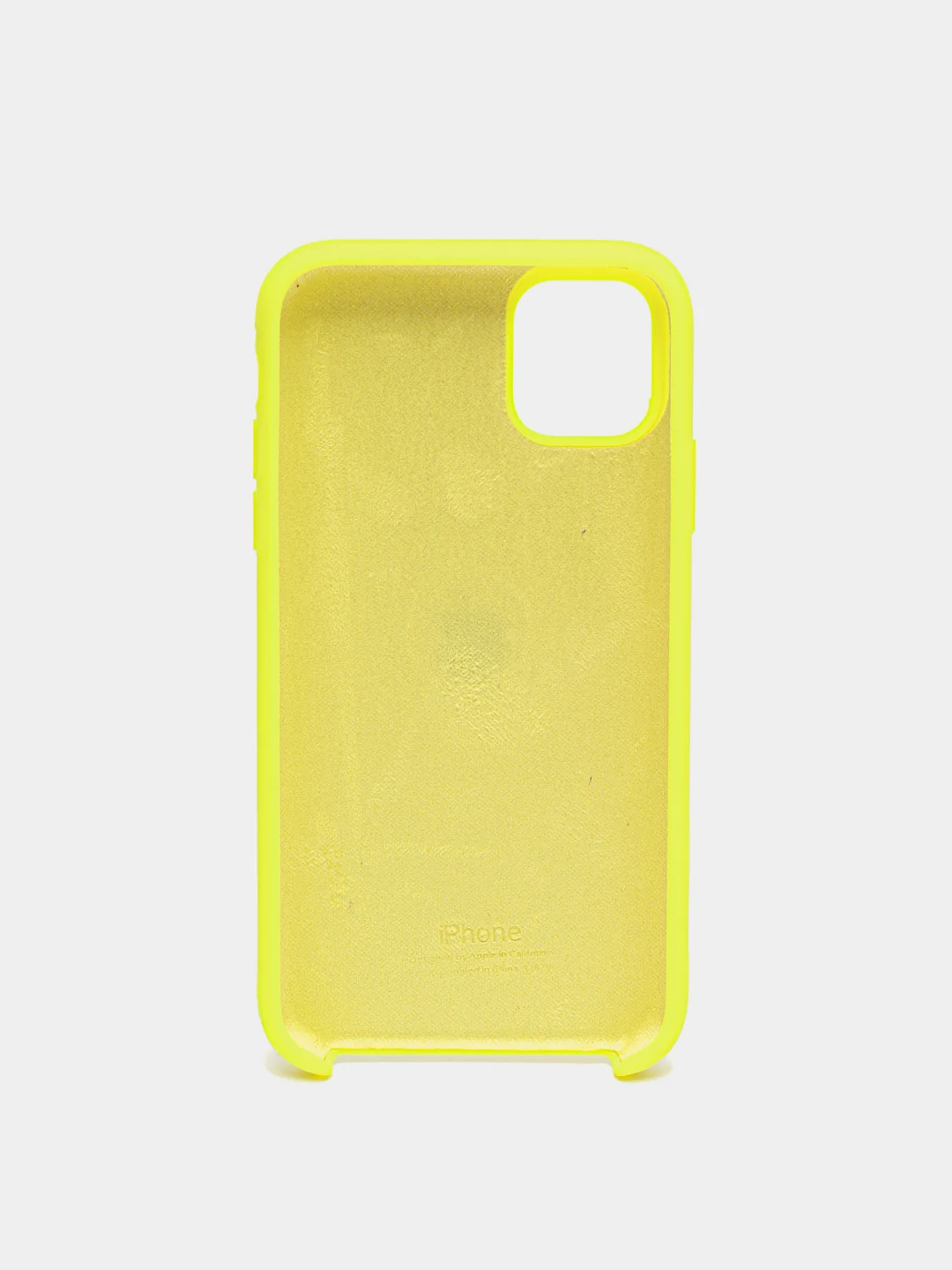 Лимонный чехол Silicone Case для Apple iPhone 11 силиконовый противоударный для айфона Soft Touch