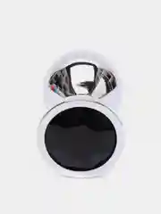 Черный анальная пробка, металлическая, S, M, L