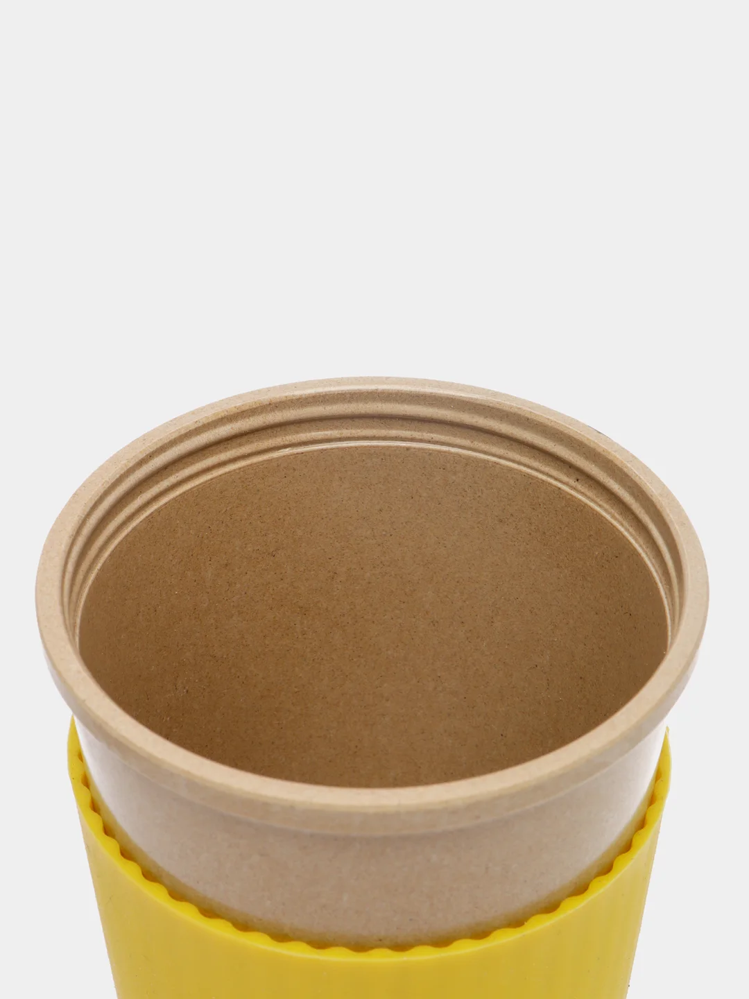 Желтый стакан дорожный Husks Ware, для чая и кофе, 500 мл