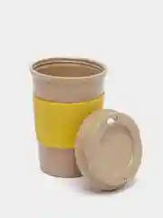 Желтый стакан дорожный Husks Ware, для чая и кофе, 500 мл