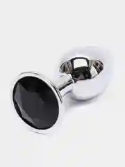 Черный анальная пробка, металлическая, S, M, L