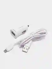 Автомобильное зарядное устройство LDNIO DL-C17, 1A, 1USB порт и кабель Lightning/Micro 1 м