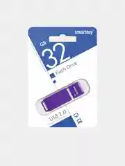 Фиолетовый флешка SmartBuy Quartz Series USB 2.0, 3 объёма