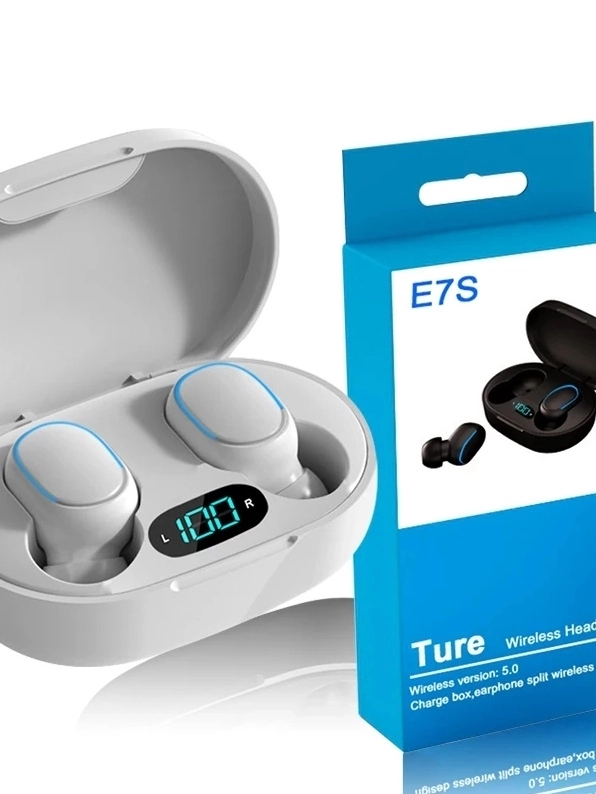 Беспроводные Bluetooth-наушники E7S с шумоподавлением, зарядный футляр,Беспроводные