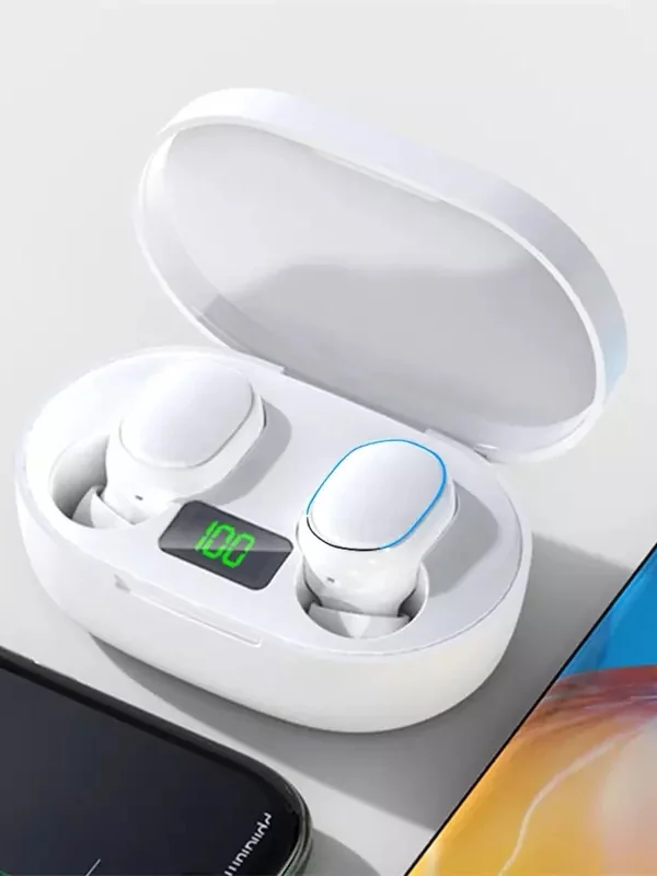 Черный беспроводные Bluetooth-наушники E7S с шумоподавлением, зарядный футляр,Беспроводные