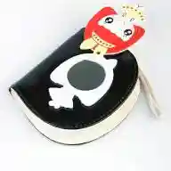Черный кошелек детский с зеркальцем