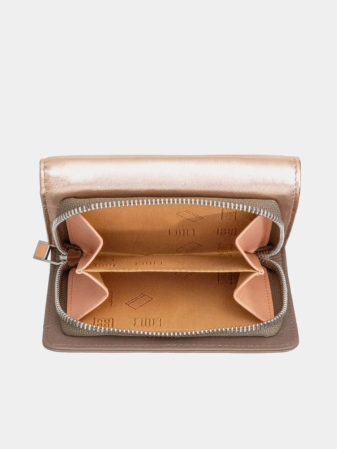 Золотой итальянский женский цветной кожаный кошелёк DuDuBags серии Pemba