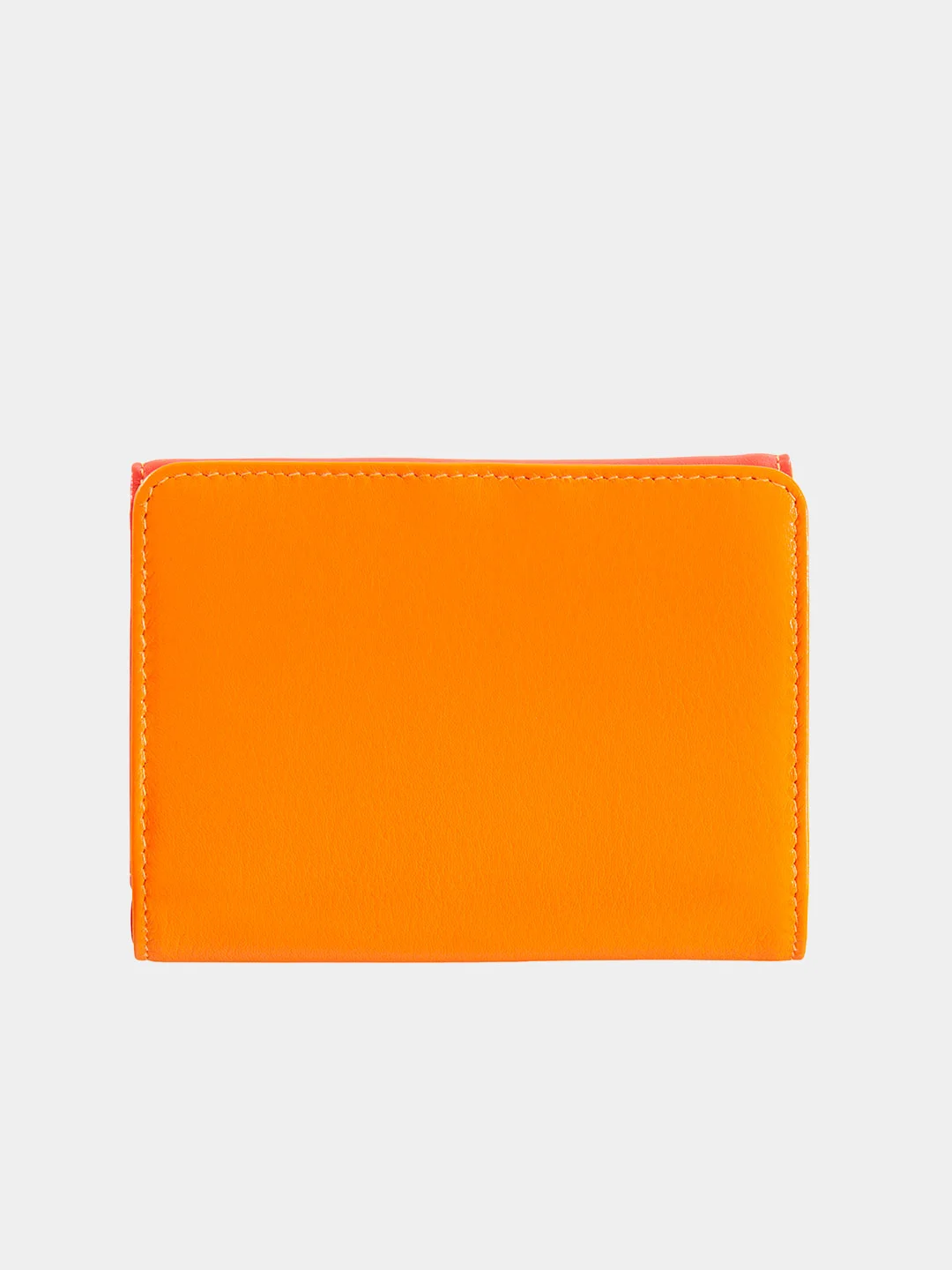 Красный итальянский женский цветной кожаный кошелёк DuDuBags серии Pemba