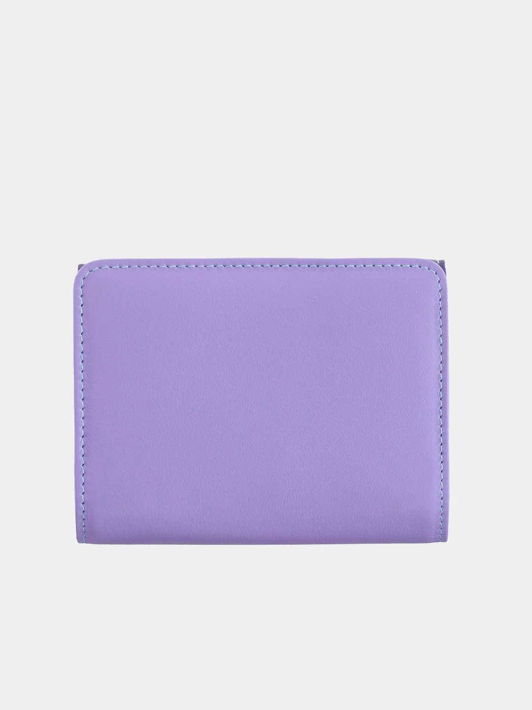 Фиолетовый итальянский женский цветной кожаный кошелёк DuDuBags серии Pemba