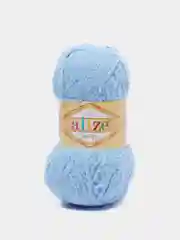 Светло-синий пряжа плюшевая Софти Ализе Alize Softy 100% микрополиэстер  50 г  115 м