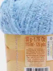 Светло-синий пряжа плюшевая Софти Ализе Alize Softy 100% микрополиэстер  50 г  115 м