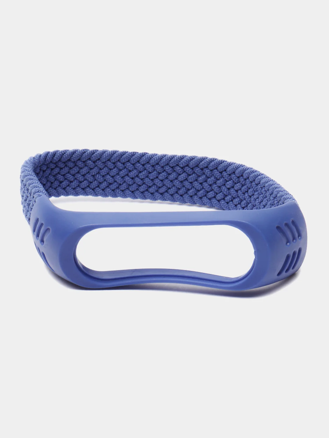 Синий плетеный нейлоновый ремешок / монобраслет для Xiaomi Mi Band 3, 4, 5 и 6
