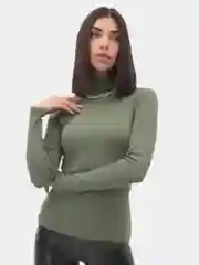 Зеленый водолазка женская