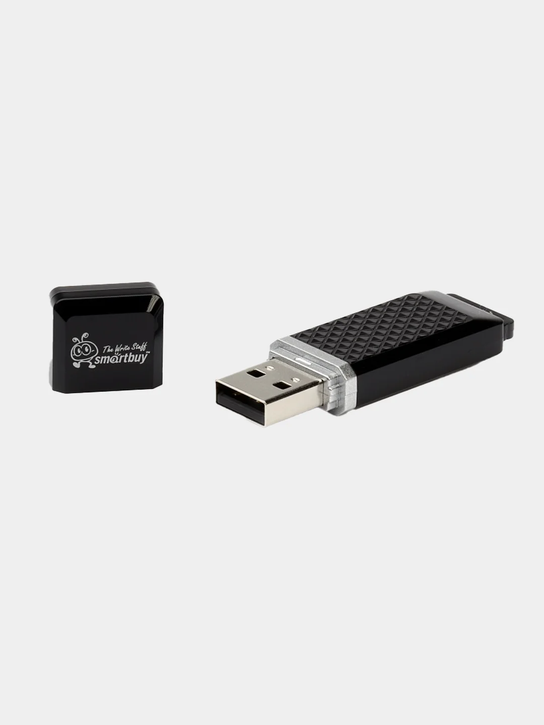 Черный флешка SmartBuy Quartz Series USB 2.0, 3 объёма