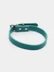 Бирюзовый ошейник кожаный для собак и кошек