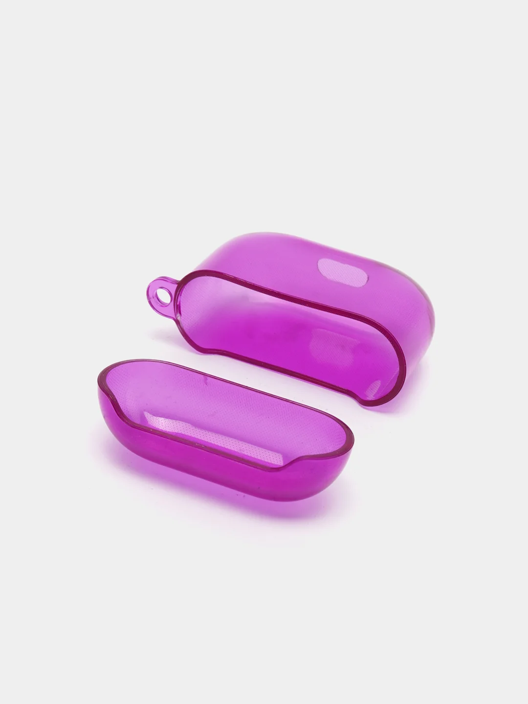 Фиолетовый неоновый чехол для AirPods 3, силиконовый, с креплением под карабин, 9 цветов
