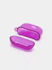 Фиолетовый неоновый чехол для AirPods 3, силиконовый, с креплением под карабин, 9 цветов