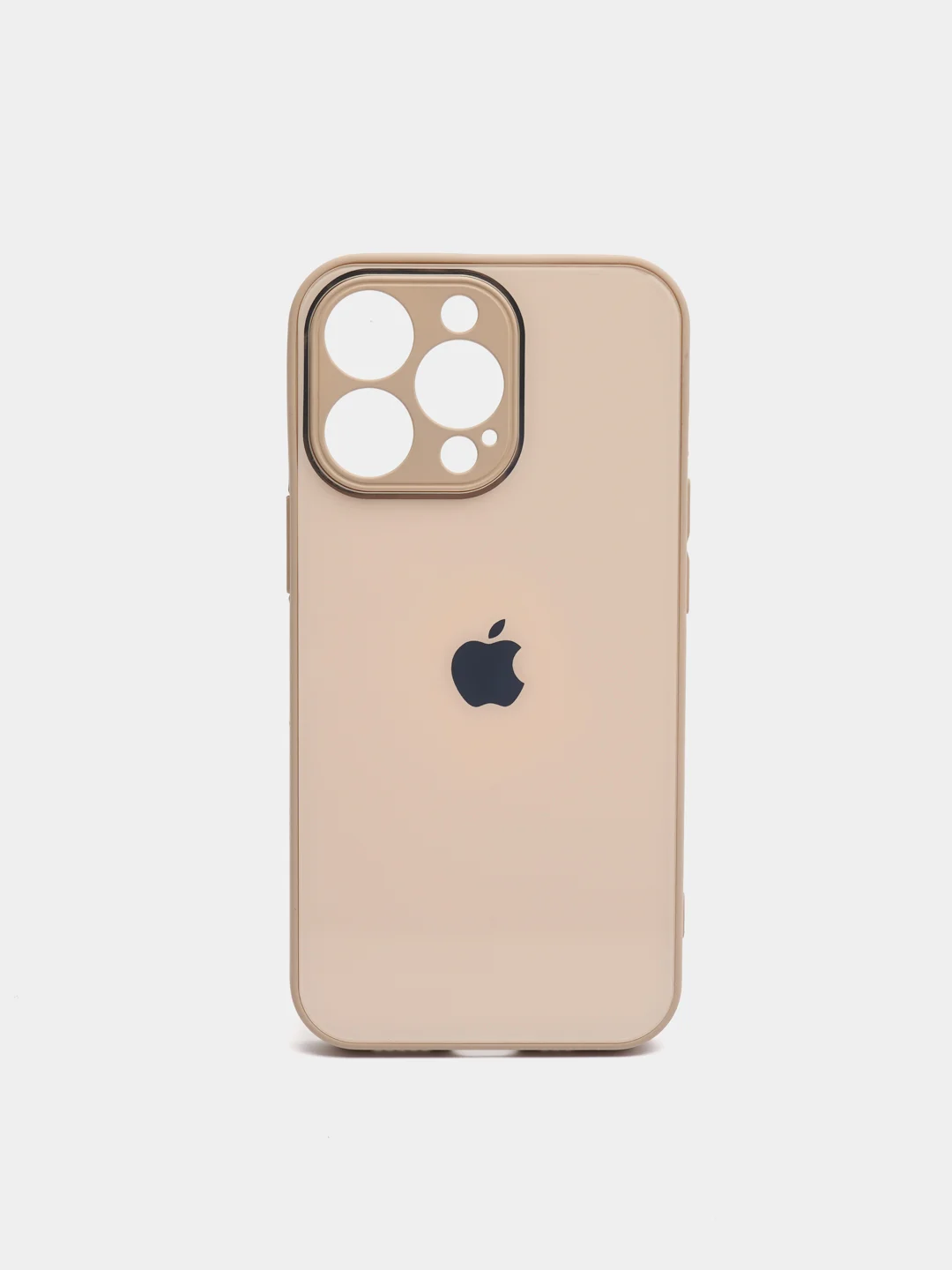 Карамельный чехол силиконовый со стеклянной панелью для iPhone 13 Pro