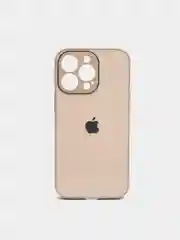 Карамельный чехол силиконовый со стеклянной панелью для iPhone 13 Pro
