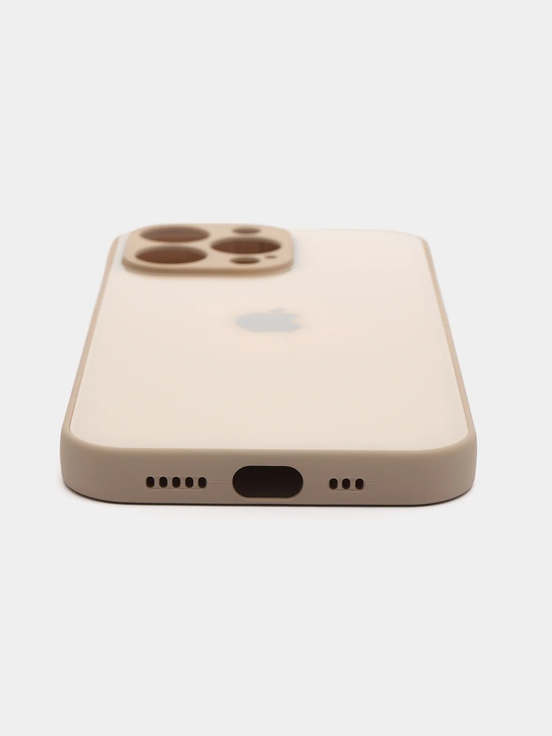 Карамельный чехол силиконовый со стеклянной панелью для iPhone 13 Pro