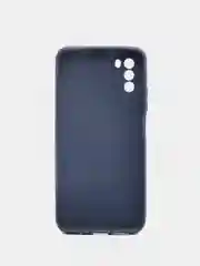 Темно-синий чехол накладка для Xiaomi Poco M3 силиконовый матовый однотонный
