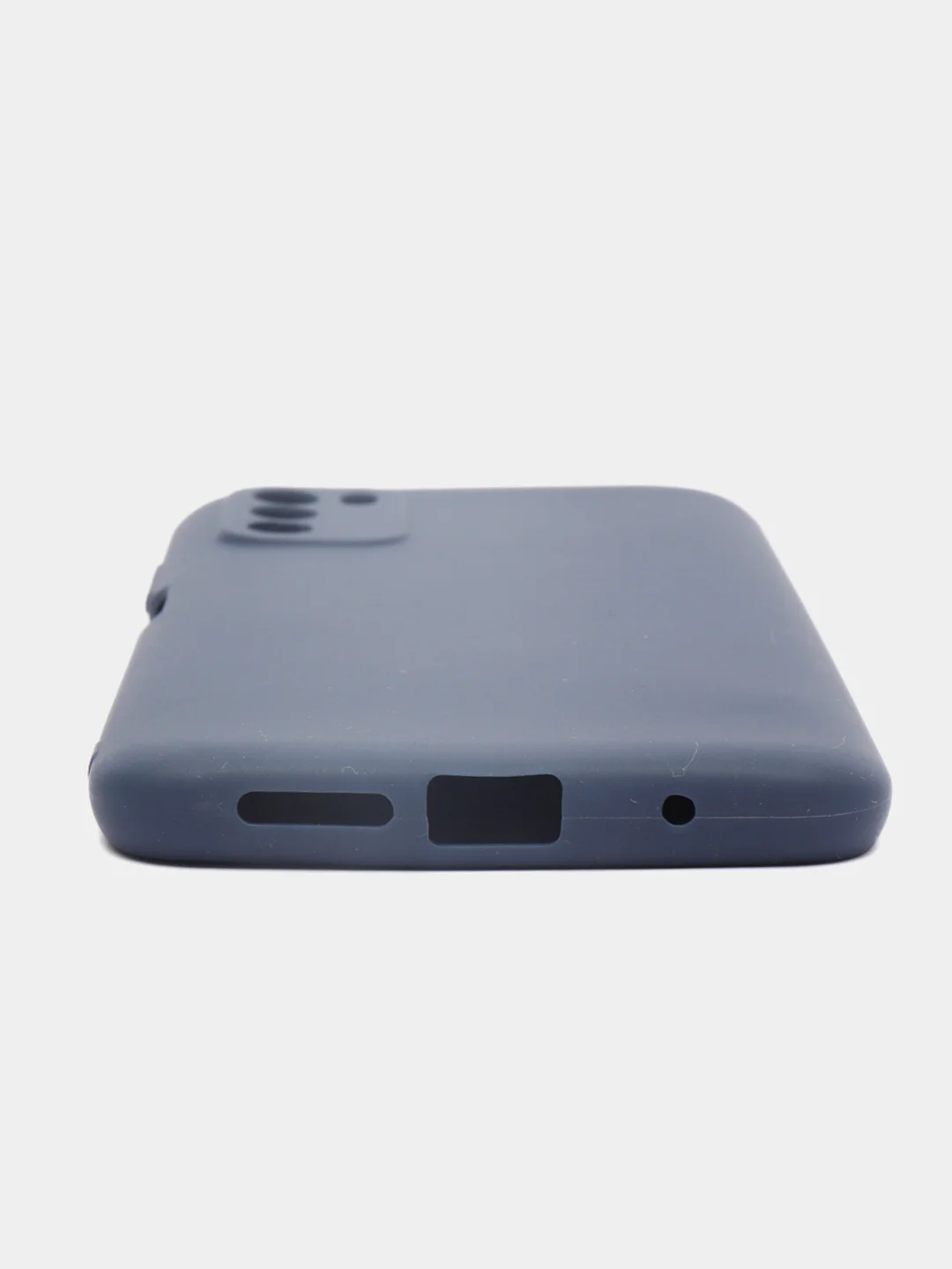 Темно-синий чехол накладка для Xiaomi Poco M3 силиконовый матовый однотонный