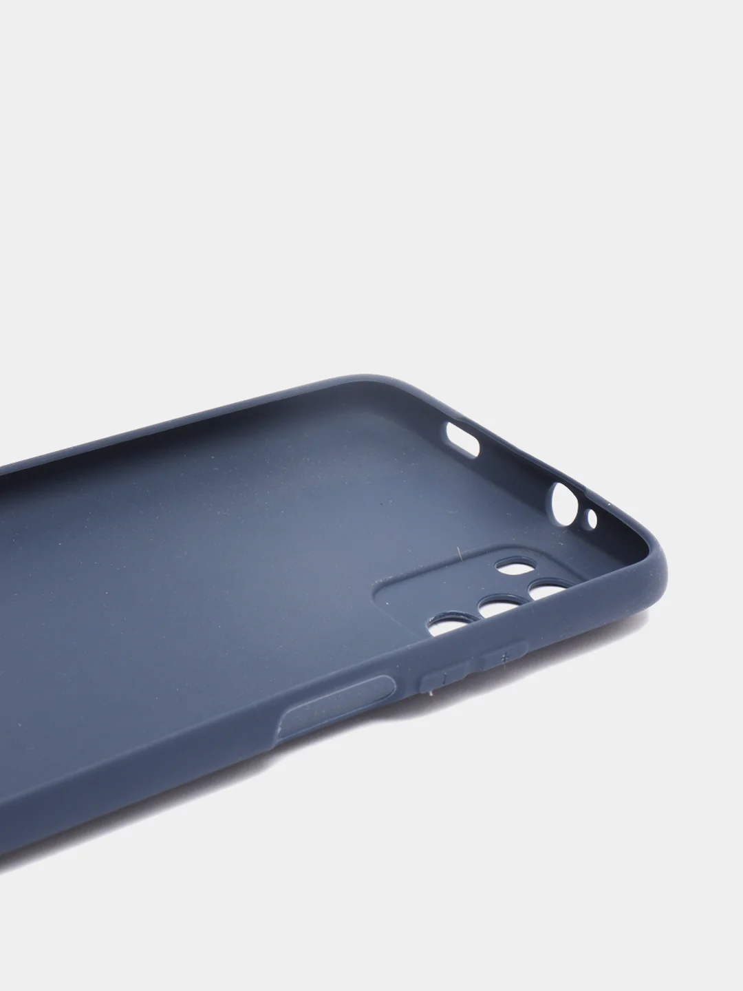 Темно-синий чехол накладка для Xiaomi Poco M3 силиконовый матовый однотонный