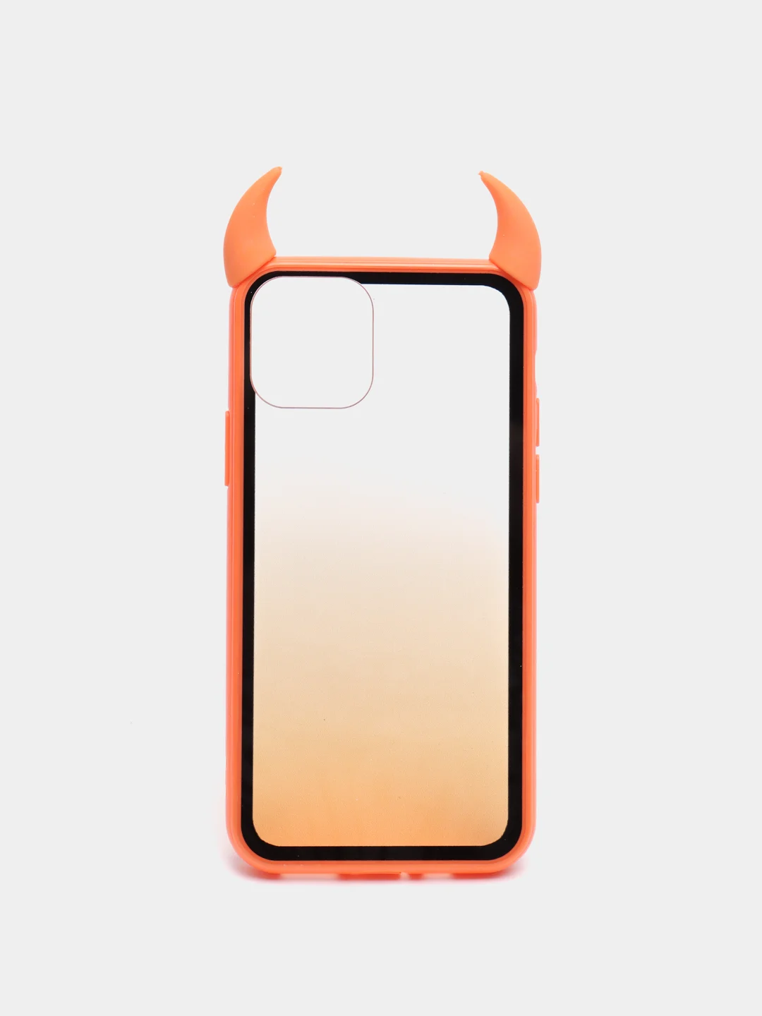 Оранжевый чехол для iPhone 11 Pro, с рожками, 6 цветов