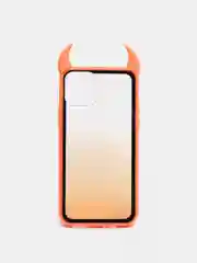 Оранжевый чехол для iPhone 11 Pro, с рожками, 6 цветов