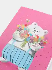 Кораллово-розовый подарочные поздравительные открытки, 12 х 18 см