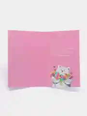 Кораллово-розовый подарочные поздравительные открытки, 12 х 18 см
