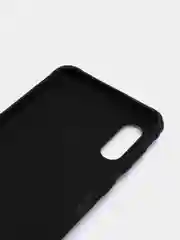 Черный чехол Samsung Galaxy A02, Самсунг Галакси А02 силиконовый рифленый с подставкой